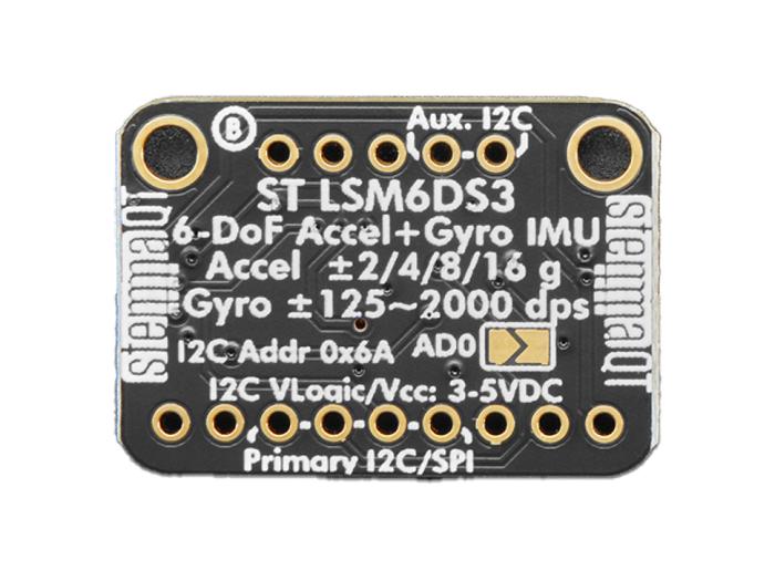 6-axlig IMU rörelsegivare LSM6DS3TR - Qwiic @ electrokit (2 av 7)