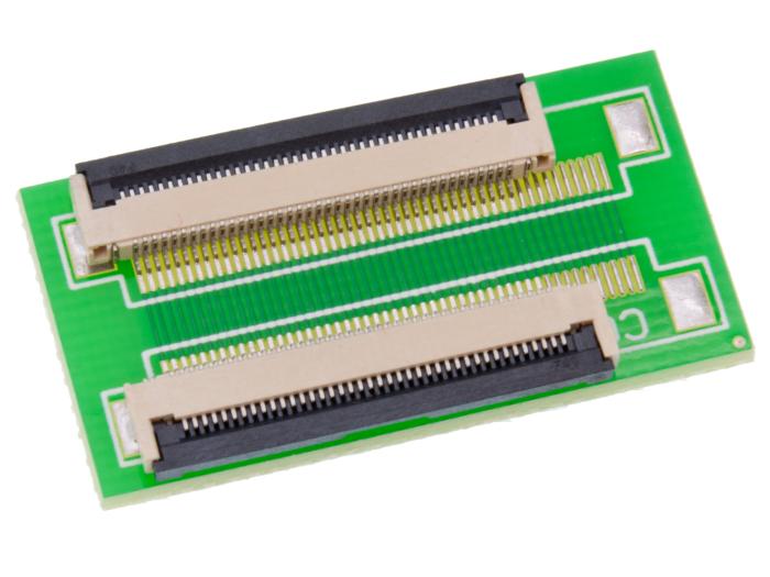 FPC-kabel 40-pol 0.5mm 200mm med anslutningskort @ electrokit (2 av 2)