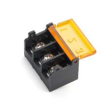 Skruvplint barri&auml;r 3-pol 0.25-2.5mm&sup2; PCB med lock @ electrokit