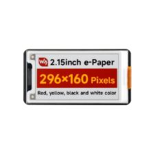 2.15" E-Ink 296x160px HAT red/yellow/black/white for Raspberry Pi @ electrokit
