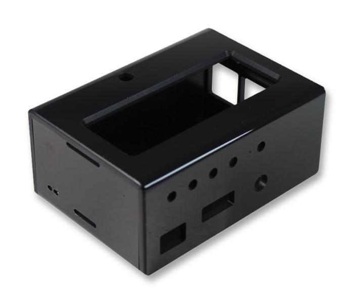 Inbyggnadslåda för RPi med Control and Display 2 svart @ electrokit (1 av 1)
