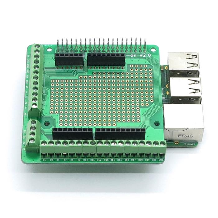 Experimentkort för Raspberry Pi med skruvterminaler @ electrokit (3 av 4)
