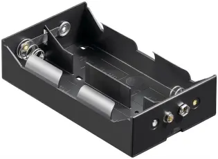 Batterihållare 4x D kontakt (6F22) @ electrokit