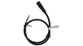 DC-kabel 2.1/5.5mm hona till open end 2.5m svart @ electrokit