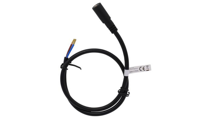 DC cable 2.1/5.5mm female to open end 2.5m black @ electrokit (1 of 1)