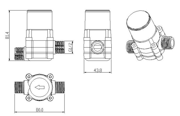 Micro hydro generator 3.6V @ electrokit (4 av 4)