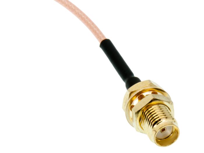 Adapterkabel SMA hona till UFL / MHF 100mm @ electrokit (2 av 3)