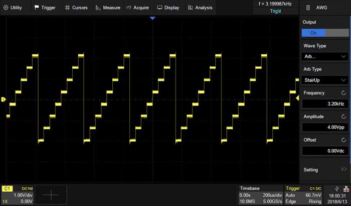 SDS-5000X-FG 25MHz USB Function/Arbitrary Waveform Generator (sw) @ electrokit (1 of 1)