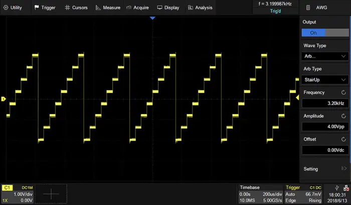 SDS-5000X-FG 25MHz USB Function/Arbitrary Waveform Generator (sw) @ electrokit (1 av 1)