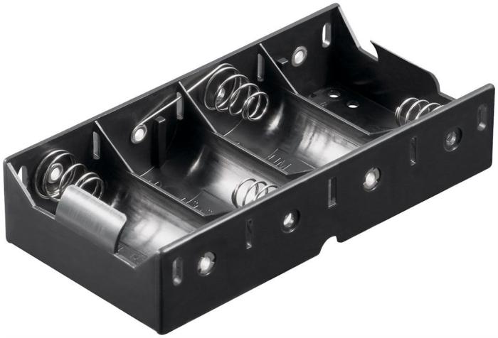 Batterihållare 4x D lödanslutning @ electrokit (1 av 1)