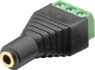 3.5mm hona 2-pol skruvplint @ electrokit