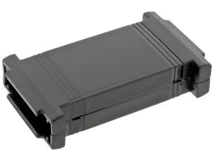Apparatlåda DB25 tll DB25 svart @ electrokit
