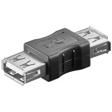 USB-A female to USB-A female adapter - USB2.0 @ electrokit