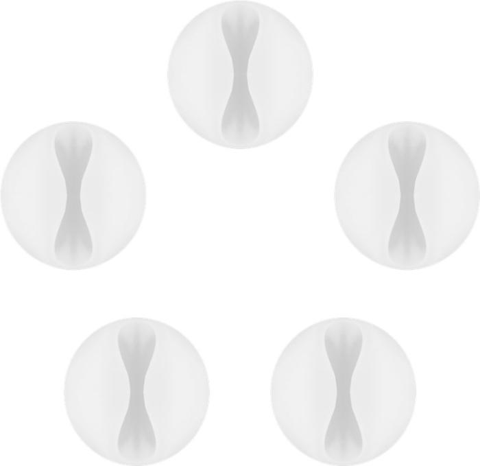 Självhäftande kabelhållare vit 5-pack @ electrokit (3 av 4)
