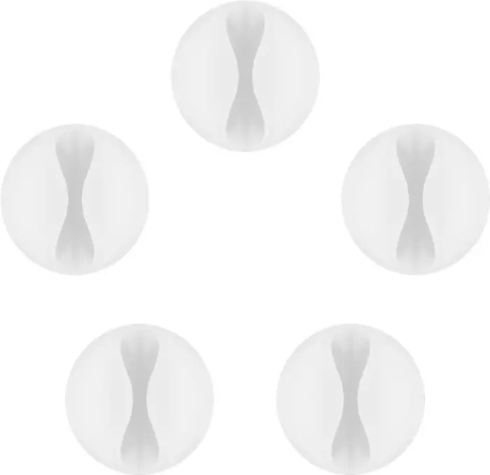 Självhäftande kabelhållare vit 5-pack @ electrokit (3 av 4)