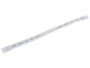 FPC-kabel 10-pol 0.5mm 100mm samma-sida @ electrokit