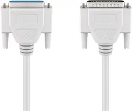 Parallell datakabel DB25 hane till hona 1.8m @ electrokit