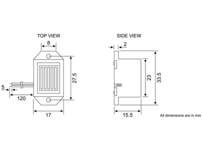 Summer 12V (8-15VDC) 85dB @ electrokit (2 av 2)