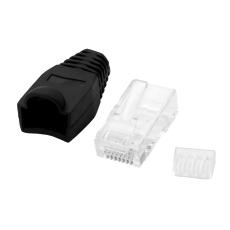 RJ45 kontakt Cat.6 med böjskydd @ electrokit