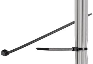 Cable tie 100 x 2.5mm 100pcs black @ electrokit