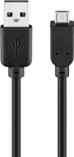 USB-kabel A-hane - micro B hane 60cm @ electrokit