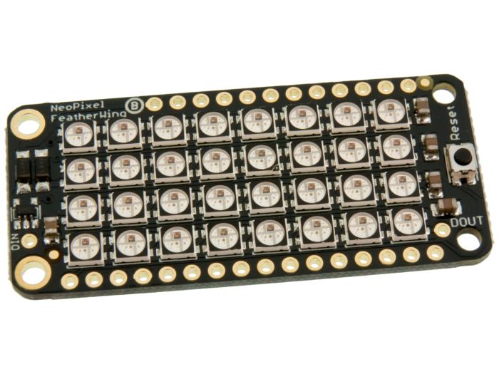 NeoPixel FeatherWing - 4x8 RGB LED @ electrokit (1 av 3)