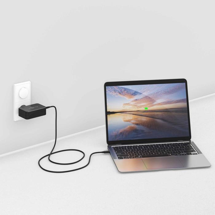USB-C PD laddare 65W svart laptop @ electrokit (2 av 3)