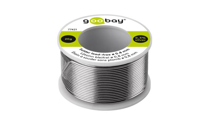 Lödtenn Sn/Cu/Ag 0.8mm 20g blyfritt @ electrokit (1 av 5)