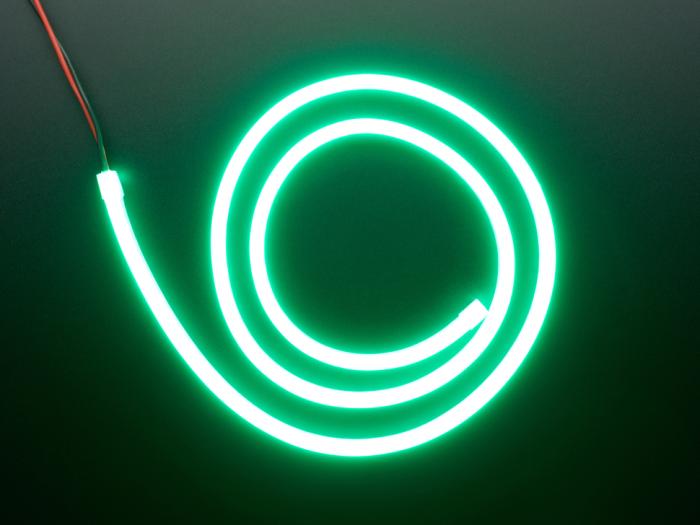 LED-slinga neonliknande 12V 1m grön @ electrokit (2 av 2)