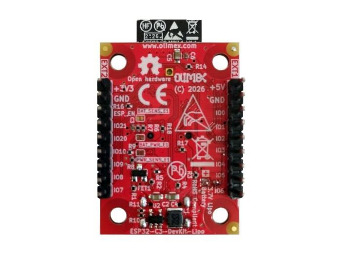 ESP32-C3 Utvecklingskort 4MB Lipo @ electrokit (3 av 3)