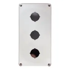 Tryckknappsl&aring;da 3x &oslash;22mm 158x82x55mm ljusgr&aring; IP65 @ electrokit