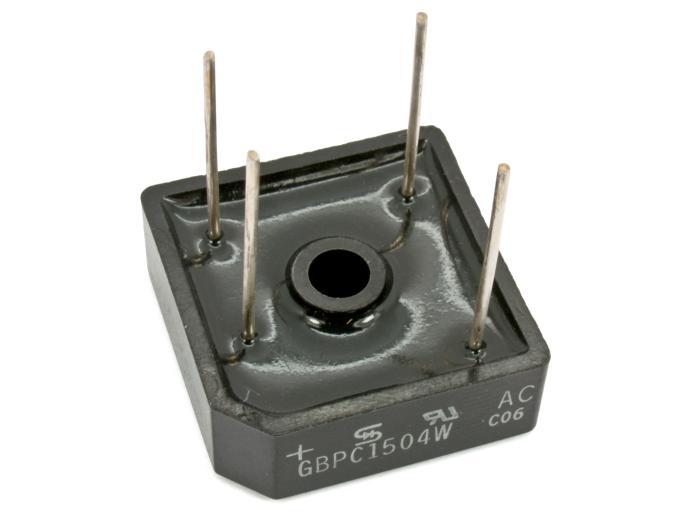 GBPC-1504 GBPC-W 400V 15A @ electrokit (2 av 2)