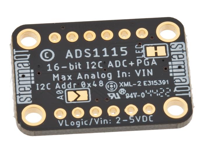 ADS1115 16-bit ADC 4ch 16x PGA QWIIC/Stemma @ electrokit (2 av 2)