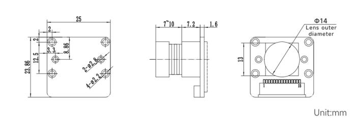 Camera module for Raspberry Pi OV9281 Global Shutter 110° @ electrokit (10 of 10)