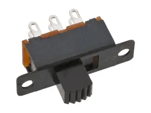 Skjutomkopplare 2-pol on-on l&ouml;d&ouml;ron @ electrokit