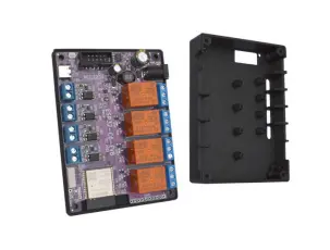 Inbyggnadslåda till ESP32-C6 relä-kort @ electrokit