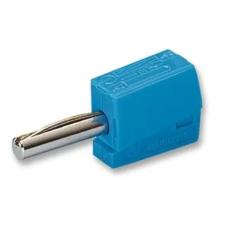 Banana plug quick 4mm male 20A blue @ electrokit