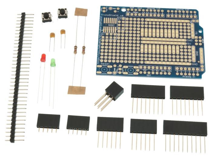 Protoshield stackable Arduino UNO R3/R4 @ electrokit (1 av 3)