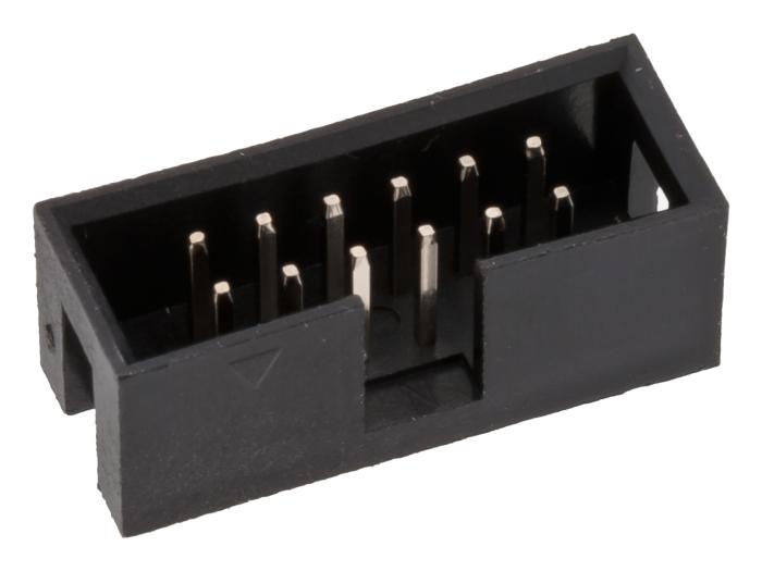 IDC male PCB 12-pin 2.54mm @ electrokit (1 of 2)
