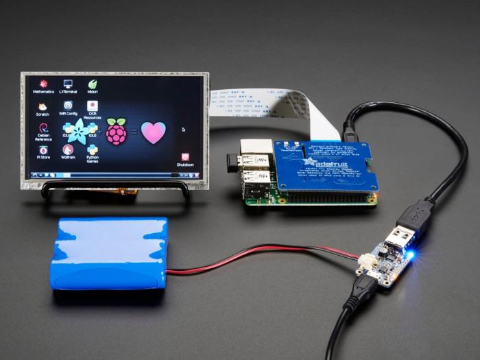 PowerBoost Li-Po-laddare 3.7V / 5V USB @ 1A @ electrokit (8 av 8)