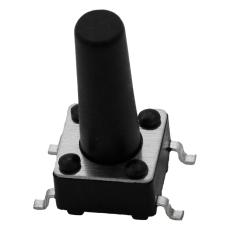Taktil omkopplare SMD 6x6x13mm svart @ electrokit