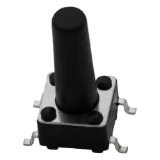 Taktil omkopplare SMD 6x6x13mm svart @ electrokit
