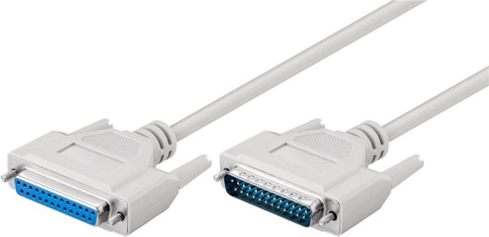 Parallell datakabel DB25 hane till hona 1.8m @ electrokit (2 av 2)
