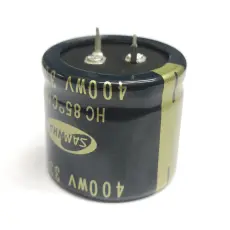 Elektrolytkondensator 330uF 400V 105C &oslash;35x30mm snap-in 2000h @ electrokit