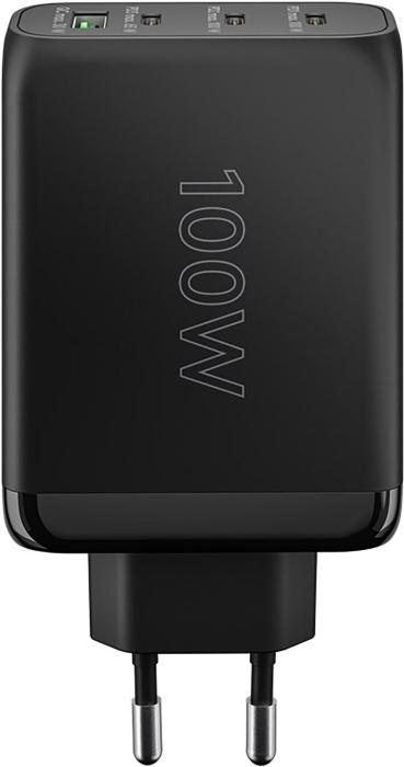 USB-C PD multiport GaN laddare 100W svart @ electrokit (3 av 4)