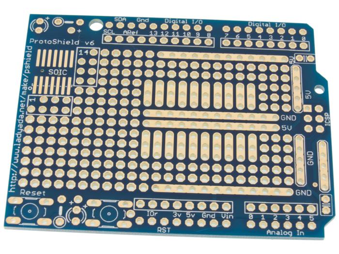 Protoshield stackable Arduino UNO R3/R4 @ electrokit (2 av 3)