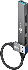 USB3.2 Hub 4 portar 5 Gbit/s @ electrokit