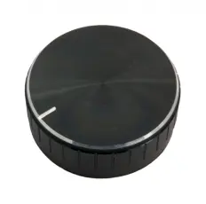 Ratt ø48x18 aluminium svart @ electrokit