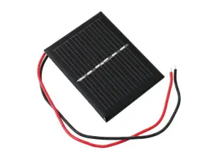 Polykristallin solcell 3V 100mA 0.3W @ electrokit