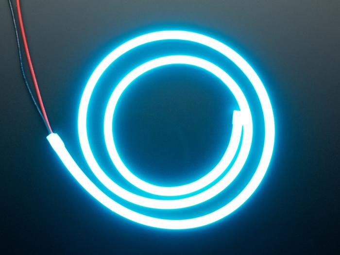 LED-slinga neonliknande 12V 1m himmelsblå @ electrokit (2 av 2)